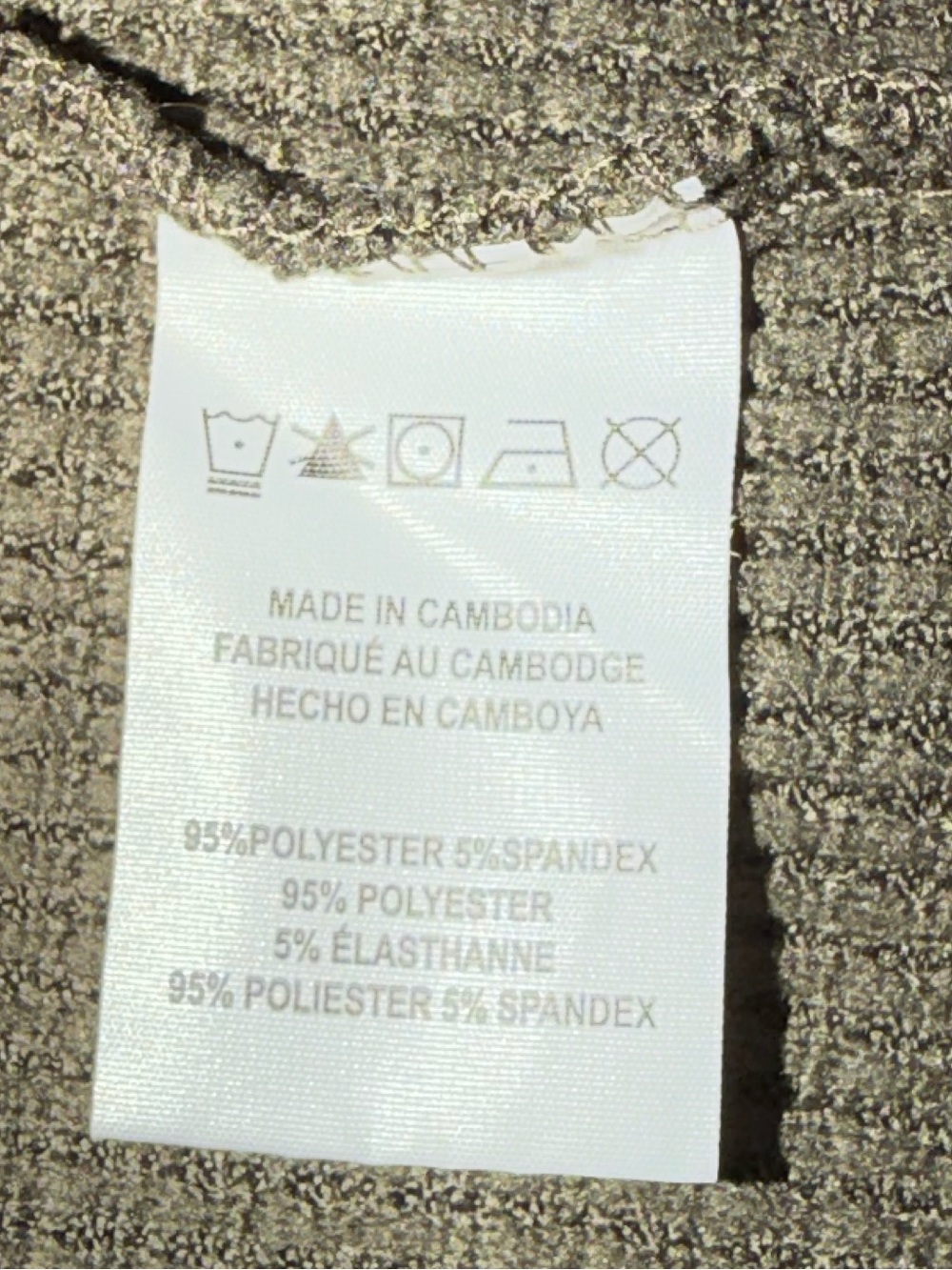 Rainforest XXL Olive Green Waffle Knit Long Sleeve Hooded Shirt Kangaroo Pocket - Picture 6 of 7